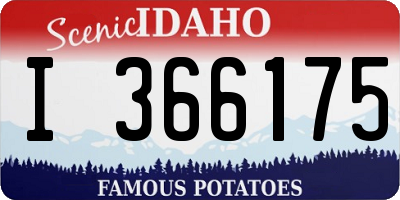 ID license plate I366175