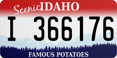 ID license plate I366176