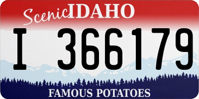 ID license plate I366179