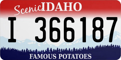 ID license plate I366187