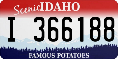 ID license plate I366188