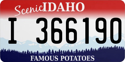ID license plate I366190