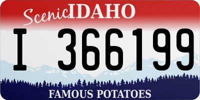 ID license plate I366199