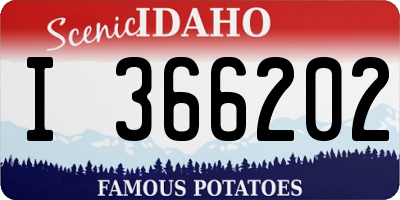 ID license plate I366202