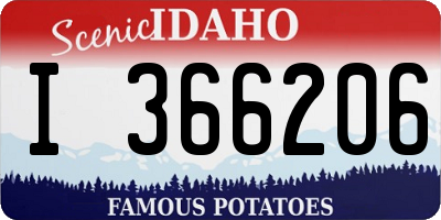ID license plate I366206