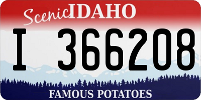 ID license plate I366208