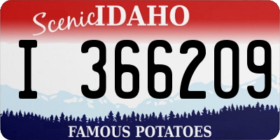 ID license plate I366209