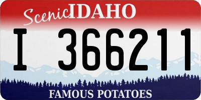 ID license plate I366211