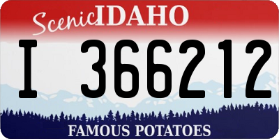 ID license plate I366212
