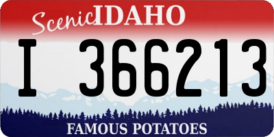 ID license plate I366213