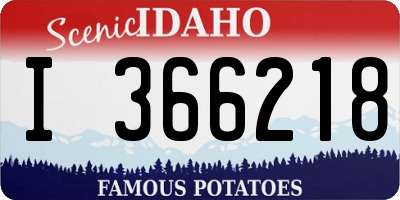 ID license plate I366218
