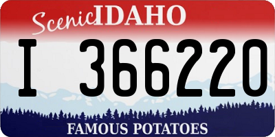 ID license plate I366220