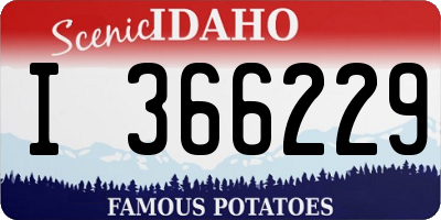 ID license plate I366229