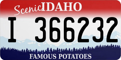 ID license plate I366232