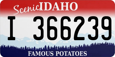 ID license plate I366239