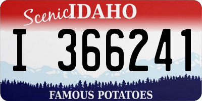 ID license plate I366241