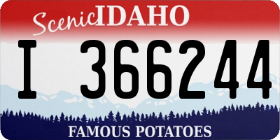 ID license plate I366244