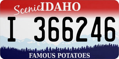 ID license plate I366246