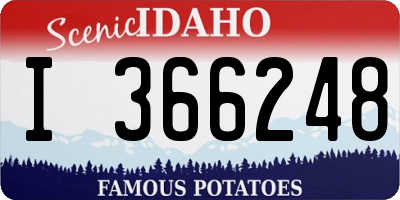 ID license plate I366248