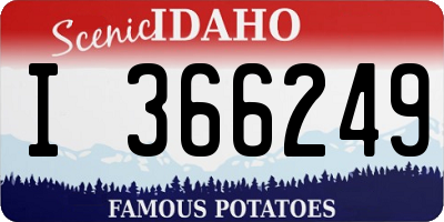 ID license plate I366249