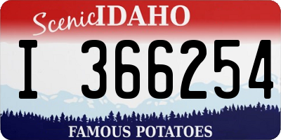 ID license plate I366254