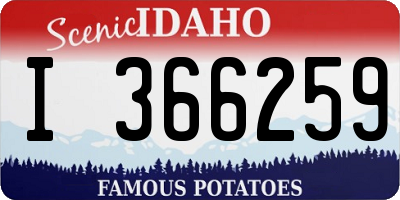 ID license plate I366259