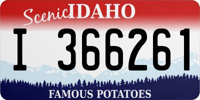 ID license plate I366261