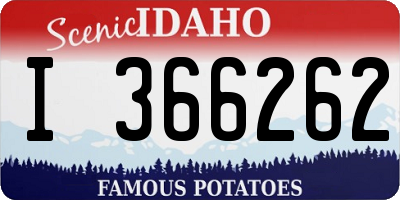 ID license plate I366262