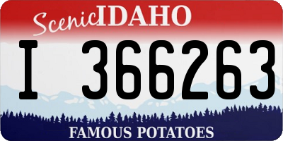 ID license plate I366263