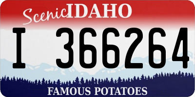ID license plate I366264
