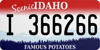 ID license plate I366266