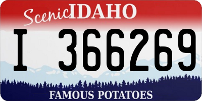ID license plate I366269