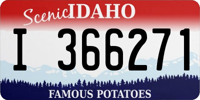 ID license plate I366271