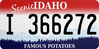 ID license plate I366272