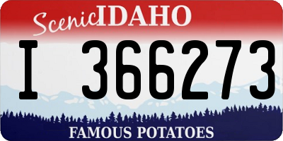 ID license plate I366273