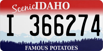 ID license plate I366274