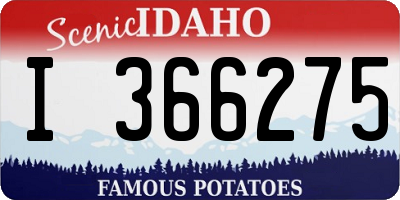 ID license plate I366275