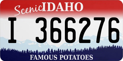 ID license plate I366276