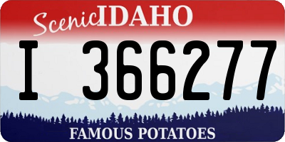 ID license plate I366277