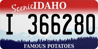 ID license plate I366280