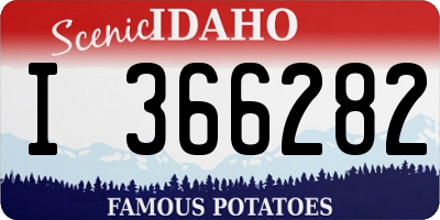 ID license plate I366282