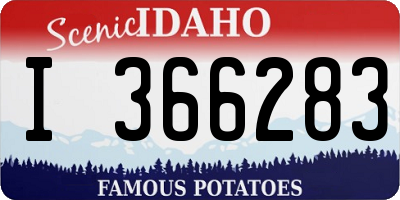 ID license plate I366283