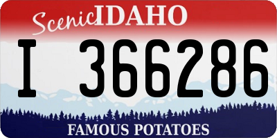 ID license plate I366286