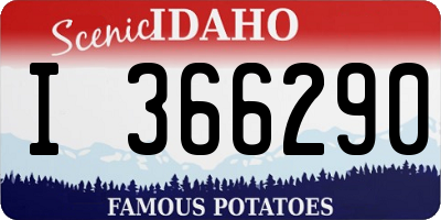ID license plate I366290