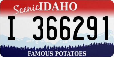 ID license plate I366291