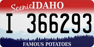 ID license plate I366293