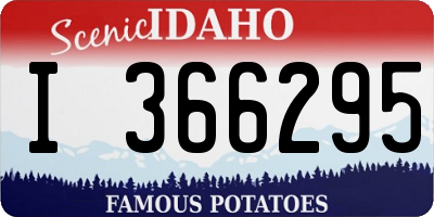 ID license plate I366295