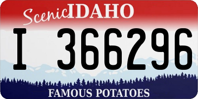 ID license plate I366296