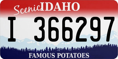 ID license plate I366297