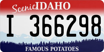 ID license plate I366298